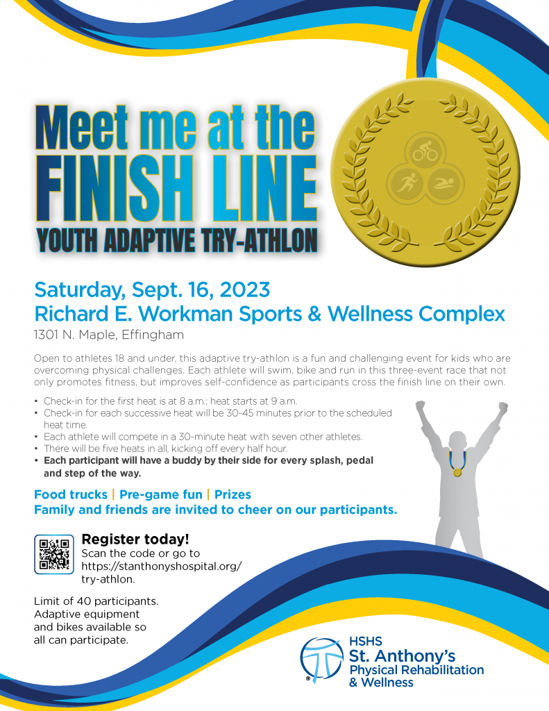 Meet me at the Finish Line Youth Adaptive Try Athlon Effingham