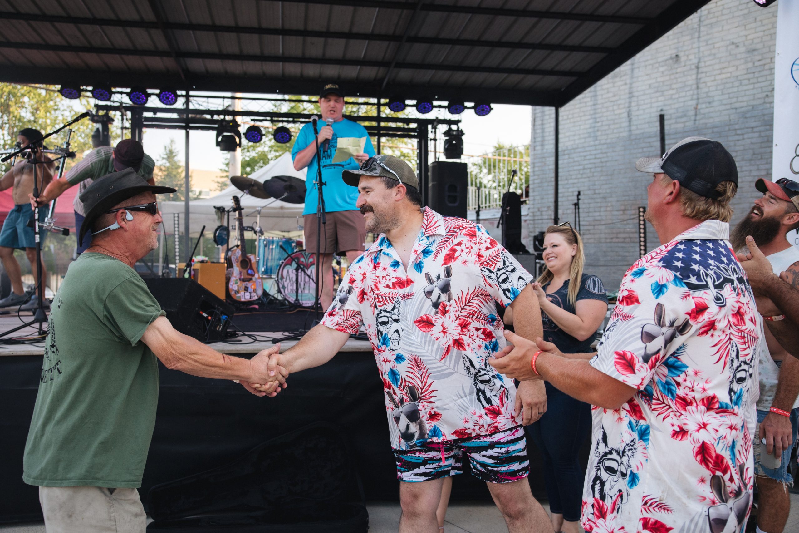 Chamber Members Shaking Hands